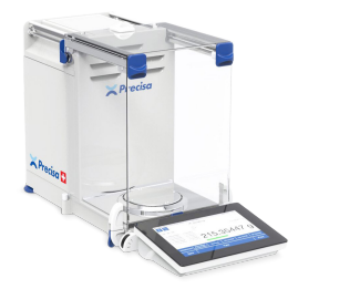 analytical weighing balance with draft shield protection