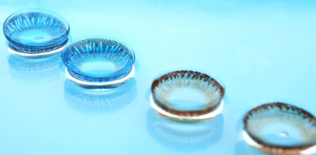 Different contact lens materials are used in the contact lens manufacturing process. 